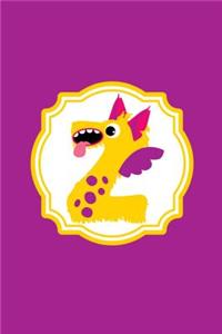 Monster Monogram Journal - Letter Z