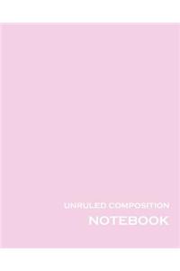 Unruled Composition Notebook