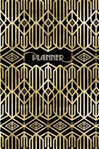 2019 Weekly Planner Art Deco Design 134 Pages