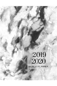 2019 2020 Marble Grey 15 Months Daily Planner
