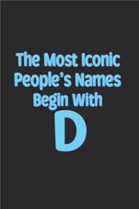 Most Iconic People's Names Begin with D