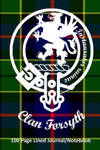 Clan Forsyth 100 Page Lined Journal/Notebook