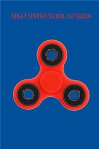Fidget Spinner School Notebook