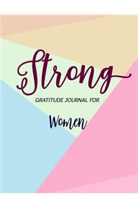 Strong Gratitude Journal for women