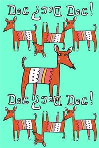 Bullet Journal Notebook for Dog Lovers, Red Dogs in a Row 4