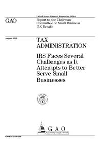 Tax Administration: IRS Faces Several Challenges as It Attempts to Better Serve Small Businesses