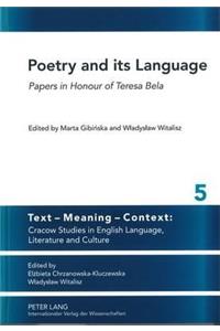 Poetry and Its Language