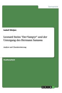 Leonard Steins Der Vampyr und der Untergang des Hermann Samassa