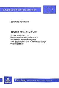 Spontaneitaet Und Form