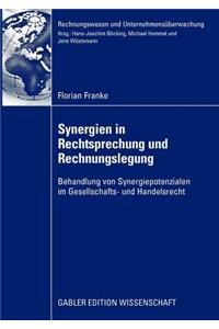 Synergien in Rechtsprechung Und Rechnungslegung