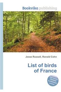 List of Birds of France