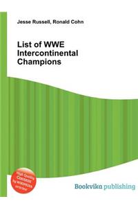 List of Wwe Intercontinental Champions