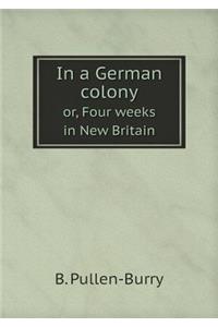 In a German Colony Or, Four Weeks in New Britain