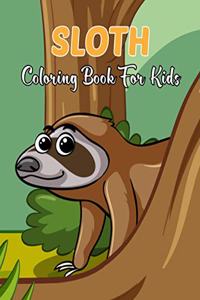 Sloth Coloring Book For Kids