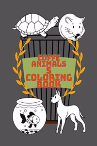 Coffe Animals Coloring Book
