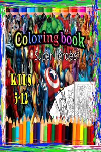 Super heroes coloring book