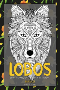 Libros para colorear de animales para adultos - Menos de 10 euro - Animales - Lobos