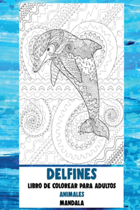 Libro de colorear para adultos - Mandala - Animales - Delfines