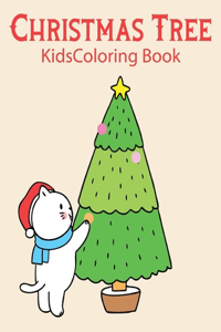Christmas Tree Kids Coloring Book