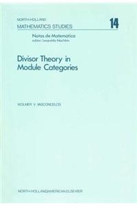 Divisor Theory in Module Categories