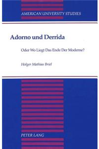 Adorno Und Derrida
