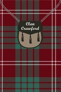 Clan Crawford Tartan Journal/Notebook