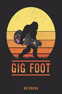 Gig Foot Notebook