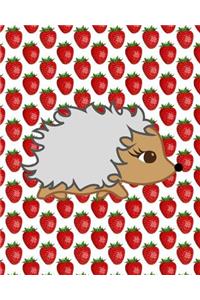 I Love Hedgehogs and Strawberries: I Love Hedgehogs and Strawberries Dot Grid Notebook Journal 8" x 10", 150 pages (cute notebooks)