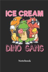 Ice Cream Dino Gang Notebook