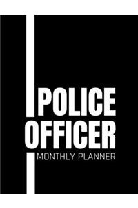 Police Officer Monthly Planner