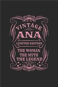 Vintage Ana Limited Edition the Women the Myth the Legend