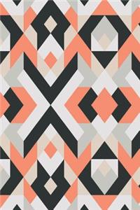 Black and White Geometric Design Notebook