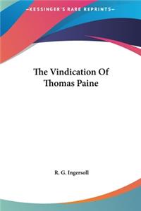 Vindication Of Thomas Paine