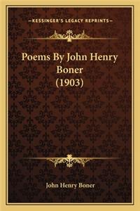 Poems by John Henry Boner (1903)