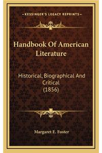 Handbook of American Literature
