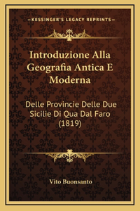 Introduzione Alla Geografia Antica E Moderna
