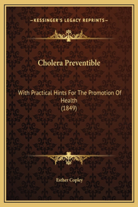 Cholera Preventible