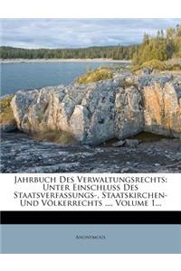 Jahrbuch Des Verwaltungsrechts