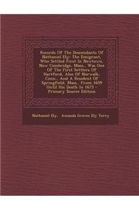 Records of the Descendants of Nathaniel Ely