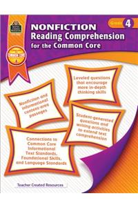 Nonfiction Reading Comprehension for the Common Core Grd 4