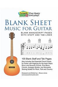 Blank Sheet Music for Guitar