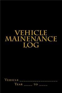 Vehicle Mainenance Log