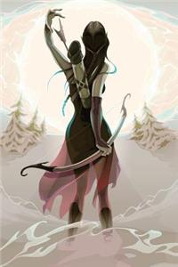 Elven Maiden Archer Grid Notebook