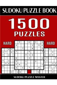 Sudoku Puzzle Master Book, 1,500 Hard Puzzles: Jumbo Bargain Size Sudoku Book With Single Level of Difficulty