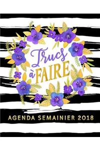 Trucs à faire: Agenda semainier 2018: format de poche