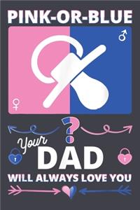 Pink or Blue your dad will always love you