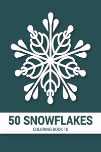 50 Snowflakes Coloring Book 10