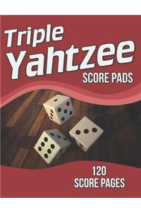 Triple Yahtzee Score Pads