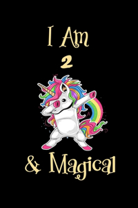 Dabbing Unicorn Awesome Since 2018 2nd Birthday