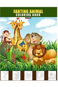 Farting animal coloring book